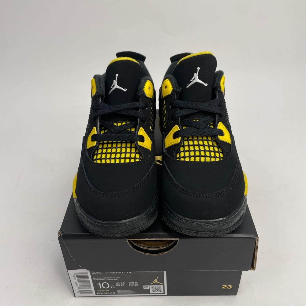 Nike Air Jordan 4 Retro TD “Thunder/Tour Yellow” 2023 - Picture 2 of 4